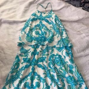 Beautiful Lilly Pulitzer T Back silk dress
